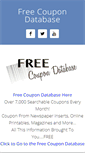 Mobile Screenshot of freecoupondatabase.com